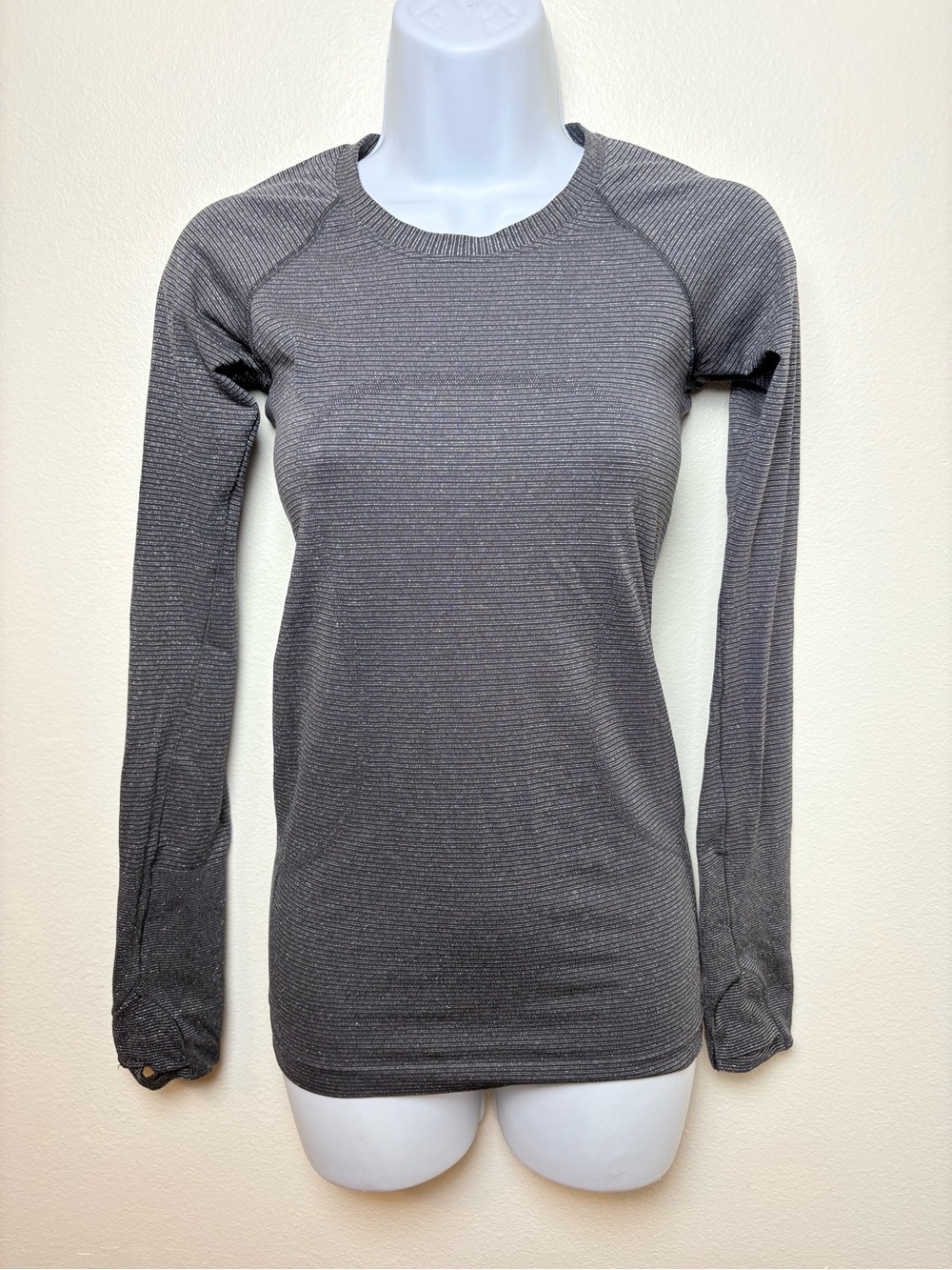 lululemon swiftly tech long sleeve black gold stripe